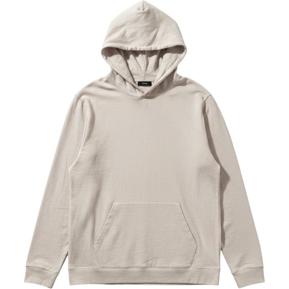 Theory Other - Theory Layer Hoodie XL Oatmeal Slub Cotton Pullover Minimalist Haritage Comfort